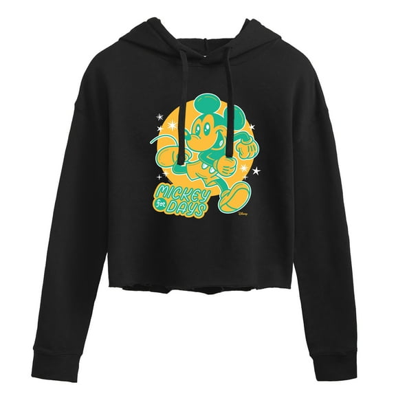 Disney - Mickey For Days - Juniors Cropped Pullover Hoodie
