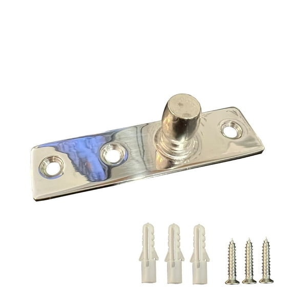 Stainless Steel Top Center-Hung Free Swing Pivot for Glass Door Patch Fitting - Mirror Chrome Finish