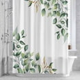 thumbnail image 2 of Spring Leaf Shower Curtain for Bathroom, Colorlife Summer Floral Countryside Waterproof Cloth Fabric Bathroom Accessories Set with 12 Rust Proof Plastic Hooks, 36"x72", 2 of 9