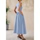 thumbnail image 2 of Vestido PRETTYGARDEN 2025 Maxi sin mangas azul claro talla S, 2 of 8
