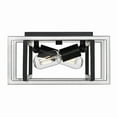 thumbnail image 5 of Golden Lighting Tribeca 2-light Flush Mount in Matte Black, 5 of 7