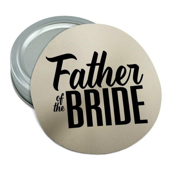 Father of the Bride Wedding Round Rubber Non-Slip Jar Gripper Lid Opener