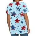 thumbnail image 5 of HEILAU Independence Day Shirts for Women American Flag Graphic Tees 4Th Of July V Neck 2025 Button Short Sleeve Summer Shirt Patriotic Tops, 5 of 8