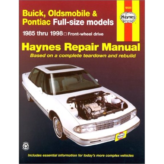 Pre-Owned Buick, Olds & Pontiac Full-Size Fwd Models: Automotive Repair Manual (Paperback) 1563923211 9781563923210