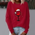 thumbnail image 2 of toraway Chandail en Molleton pour Femmes, Chandail en Molleton de Noël à Col Rond, Manches Longues, Motif de Vacances, S, 2 of 4
