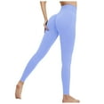 thumbnail image 1 of Pantalones de yoga sin costuras para mujer, color melocotón, de nylon y spandex, de cintura alta, para fitness, running, yoga y uso diario, 1 of 5