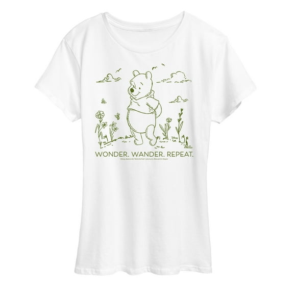 Winnie the Pooh - Wonder Wander Repeat - Women's Short Sleeve Graphic T-Shirt