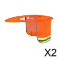thumbnail image 1 of 2 Protectores Solares De Ala Completa Para Sitios De Construcción, Casco Portátil, Parasol Naranja, 1 of 8