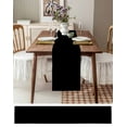 thumbnail image 3 of Ldtrchee Black Table Runner 60 Inches, Pure Black Bed Runner Dresser Scarves Tabletop for Indoor Outdoor Parties/Ceremony/Banquet, 13" x 60", 3 of 8