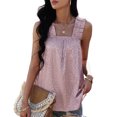 thumbnail image 2 of Camisetas sin mangas con volantes blusa sin mangas lavable elegante para ir de compras y citas ANGGREK Otros, 2 of 6