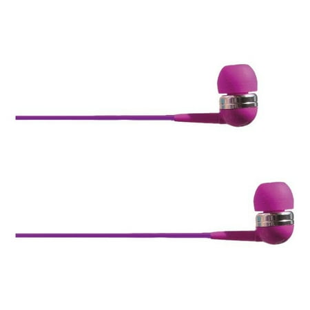 UPC: 0873791009862 | 4XEM – Earphones with mic – ear-bud – wired – 3.5 mm jack – purple – for P/N: 4XIJACKBK  4XUSBC35MMW