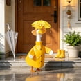 thumbnail image 2 of AZXY Yellow Raincoat Porch Goose Outfit, 23‑Inch Goose Clothing Costume for Cement Plastic Porch Goose Statue, Goose Clothes for Outdoor Garden Yard Lawn Patio Porch Decoration, 2 of 7