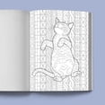 thumbnail image 6 of Stress Relief Cat Coloring Book: Calming and Adorable Designs for Adults, (Paperback), 6 of 7
