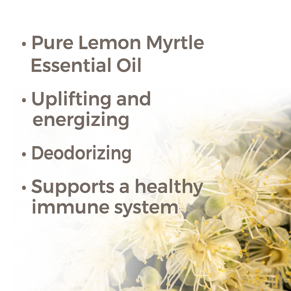 Plant Therapy Lemon Myrtle Essential Oil 30 mL (1 oz) 100% Pure, Undiluted, Therapeutic Grade
