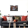 thumbnail image 2 of WFSposter-Banksy Street Art Mural Colorful Graffiti Bus Canvas Wall Art Life is Beautiful Pop Art Modern Framed Canvas Wall Art Decor for Room Living Room Bedroom Walls Easy to Hang, 2 of 4
