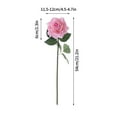 thumbnail image 2 of Artificial Flowers Light Moon Wet Feel Rolled Edge Rose Simulation Flower, Suitable for Any Place (E), 2 of 2