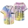 thumbnail image 1 of Michael Marcagi 2025 Tour Dates Baseball Jacket Cosplay V-neck Short Sleeve T-shirts,S,Style 8, 1 of 5