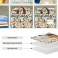 thumbnail image 4 of Yayeee Foldable Storage Basket for Shelves with Handles Waterproof Cloth Bins, Whimsical Leaves, 4 of 7