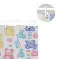 thumbnail image 5 of Yayeee Shower Curtain with Hooks 72"x72" Waterproof Fabric Bathroom Hanging Decor, Colorful Gummy Bears Pattern, 5 of 5