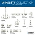 thumbnail image 3 of P300274-009-Progress Lighting-Winslett - 3 Light - Cylinder Shade in Coastal style - 23.75 Inches wide by 7.25 Inches high-Brushed Nickel Finish, 3 of 5