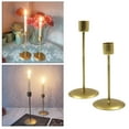 thumbnail image 6 of Set of 2, Wedding Dinning Candlestick Holder, Candle Sticks Holder, Centerpiece Taper Candlelight Tabletop Ornament for Party Wedding christmas Golden, 6 of 9