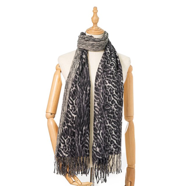 Bonnets TIMIFIS pour Femmes Femmes Foulard à Imprimé Léopard Mode Femme Châle Foulard Polyvalent -