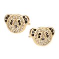 thumbnail image 2 of Aretes de panda Yashi tendencia 2022 nuevos chapados en oro de 18 k modelo 4610, 2 of 4
