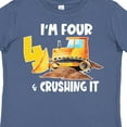 thumbnail image 4 of Inktastic I'm 4 and Crushing It Construction 4th Birthday Boys or Girls Toddler T-Shirt, 4 of 5