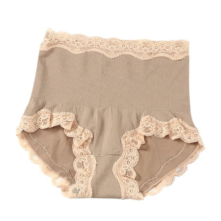 Bigersell Women s Thermal Underwear Clearance Womens No Show Underwear Thong Panty Style P-1456 Nylon Brief Panties Thongs Ladies Briefs Mid Waist Women s Briefs Khaki F