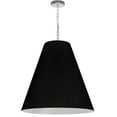 thumbnail image 6 of Dainolite ANA-L-MB-697 1 Light 26 in. Pendant Ceiling Light, Large - Black & Silver Shade - Matte Black, 6 of 6
