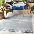 thumbnail image 3 of Mark&Day Outdoor Rugs, 5ft Round Antibes Global Indoor/Outdoor Denim Area Rug, Non Shedding Blue Grey Carpet for Patio, Porch, Deck, Bedroom, Living Room or Kitchen (5'3" Round), 3 of 8