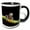 Black/White, variant on 3drose, Very Colorful Tropical Frog Closeup, 11oz Two-tone Blue Mug