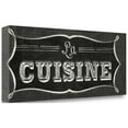 thumbnail image 2 of Tangletown Fine Art 'La Cuisine Chalk II' Textual Art on Canvas, 2 of 2