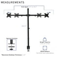 thumbnail image 4 of VIVO Extra Tall Telescoping Dual 27" to 38" Ultrawide Monitor Desk Mount Stand, 4 of 8