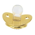 thumbnail image 2 of M Buder Chupón Ortodóntico para Bebés con Diseño de Diamantes Brillantes, Chupete de Silicona Suave Libre de BPA, Seguro y Cómodo, Ideal para Recién Nacidos de 6 a 18 Meses, Color Oro (7 cm), 2 of 9