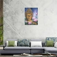 thumbnail image 6 of Vintage Buddha Wall Decor Zen Lotus Pictures Wall Art Zen Meditation Spiritual Painting Canvas Print Framed Modern Home Decorations Artwork For Office Bathroom Bedroom 12"x16", 6 of 6