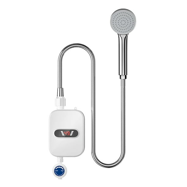 Ducha instantánea, mini calentador de agua instantáneo integrado sin tanque, decoración de baño, artículos de baño, accesorios de baño, cabezal de ducha