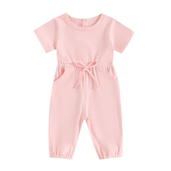 Bagilaanoe Toddler Baby Girl Boys Jumpsuit Short Sleeve Bodysuit 3M 6M 12M 18M 24M 3T Kids Casual One Piece Romper