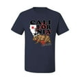 thumbnail image 2 of Wild Bobby, California Republic Cali Bear Pop Culture Men's Graphic T-Shirt, Navy, 2XL, 2 of 3