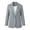 Gray, variant on Women Striped Open Front Blazer Long Sleeve Shawl Collar Lightweight Dressy Business Work Office Suits Jacket with Pockets