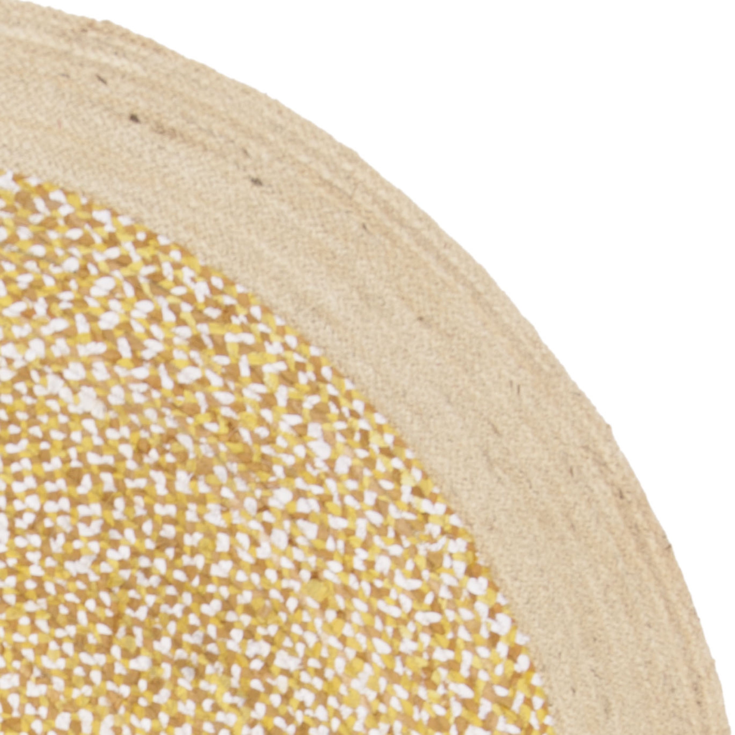 SAFAVIEH Cape Cod Wesley Braided Area Rug, 3' x 3' Round, Gold/Natural