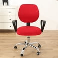 thumbnail image 2 of Computer Office Chair Covers Stretch Rotating Chair Slipcovers Cover color:coffee, 2 of 7