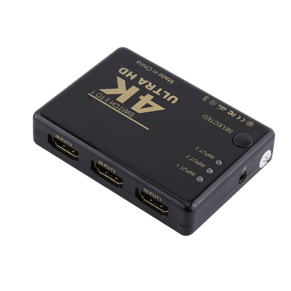 SUGARMOM Switch Splitter HDMI Switch 3 In 1 Out 4K Ultra HD 1080P 3 ...