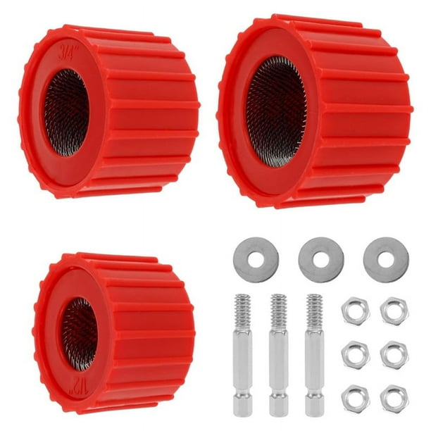 Juego de 3 Limpiadores de Tuberías de Cobre de 3/4 Pulgada Limpia Tubos de Cobre (1/2, 3/4, 1 Pulgada) Limpia Tubos de Cobre para Soldar