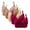16-Red, variant on YWDJ Lounge Bras for Women Plus Size 5 Pack Closure in Back Comfy Bras No Underwire Lounge Bras Adjustable Straps Half Cup Push up Wrap Comfortable Bras Padded Comfortable Bras Solid Bras Beige 44