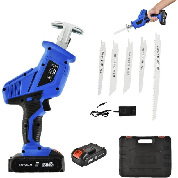 Dayplus 21V Cordless Reciprocating Saw Electric Wood Metal Cutting Hand