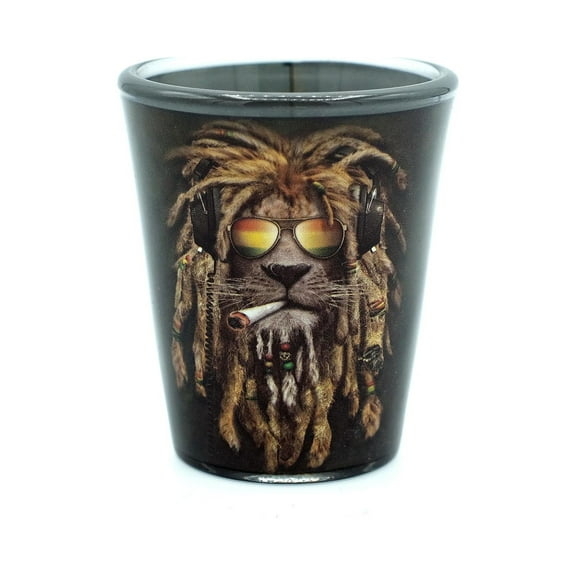 Reggae Lion 2oz Shot Glass