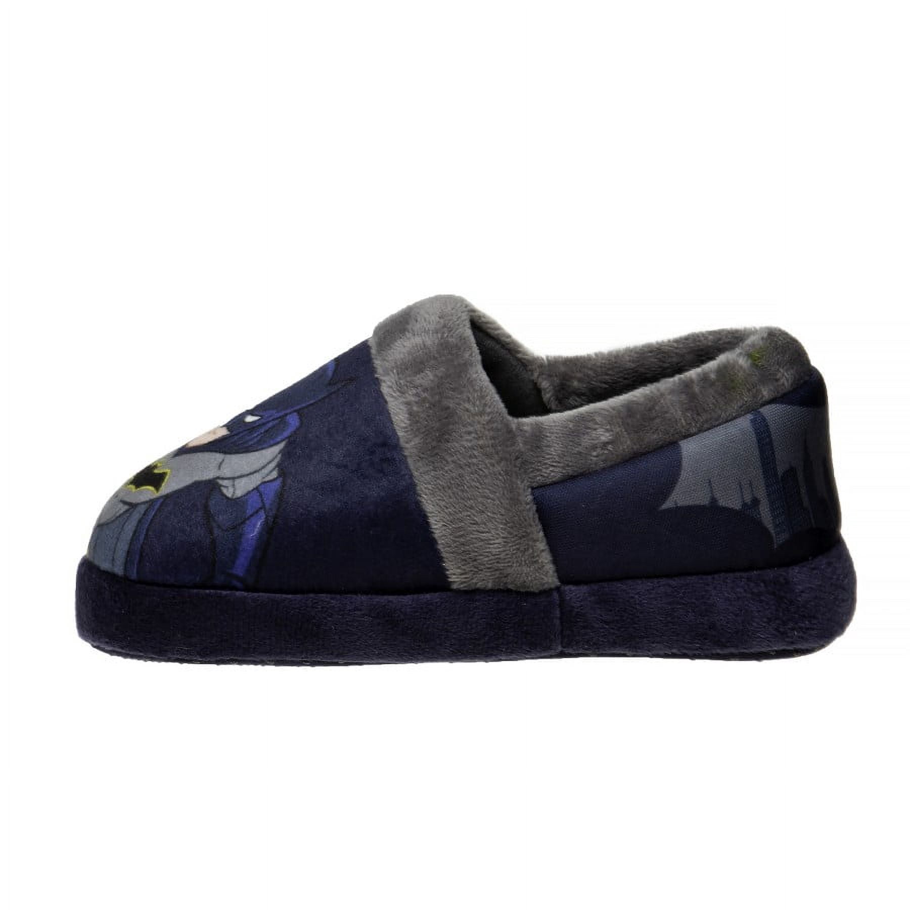 DC Comics Batman Toddler Boys Nylex Fabric House Slippers - Navy, 5-6