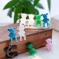 thumbnail image 4 of Figura de rana en miniatura hecha a mano, figura de animal de vidrio soplado, juego para decoración, regalo, 4 of 7