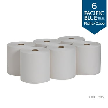 Georgia-Pacific Pacific Blue; Recycled Paper Towel Roll, 26601, 800 Feet per Roll, 6 Rolls per Case